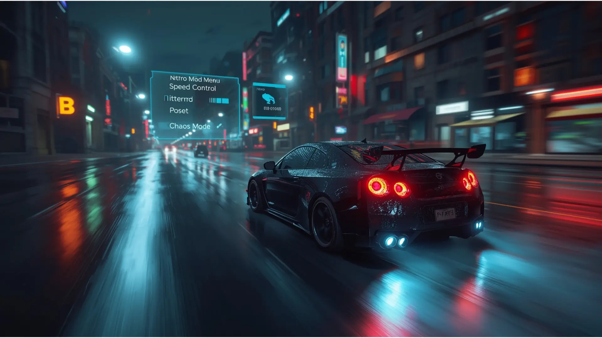Drive zone online mod apk 11 Game mod menu showing extra features